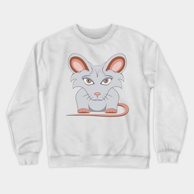 Mouse Crewneck Sweatshirt by Kat C.